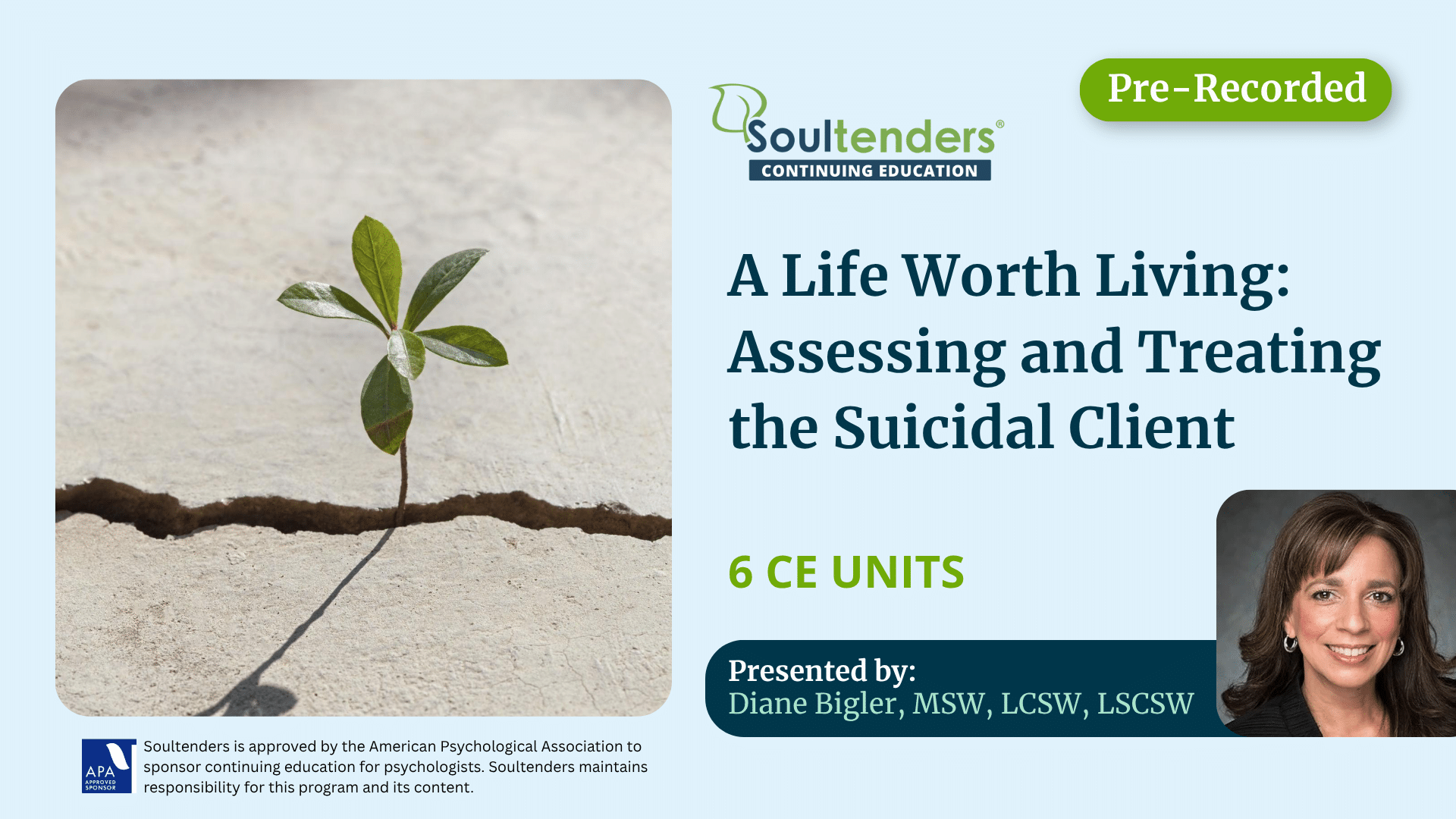 A Life Worth Living: Assessing and Treating the Suicidal Client