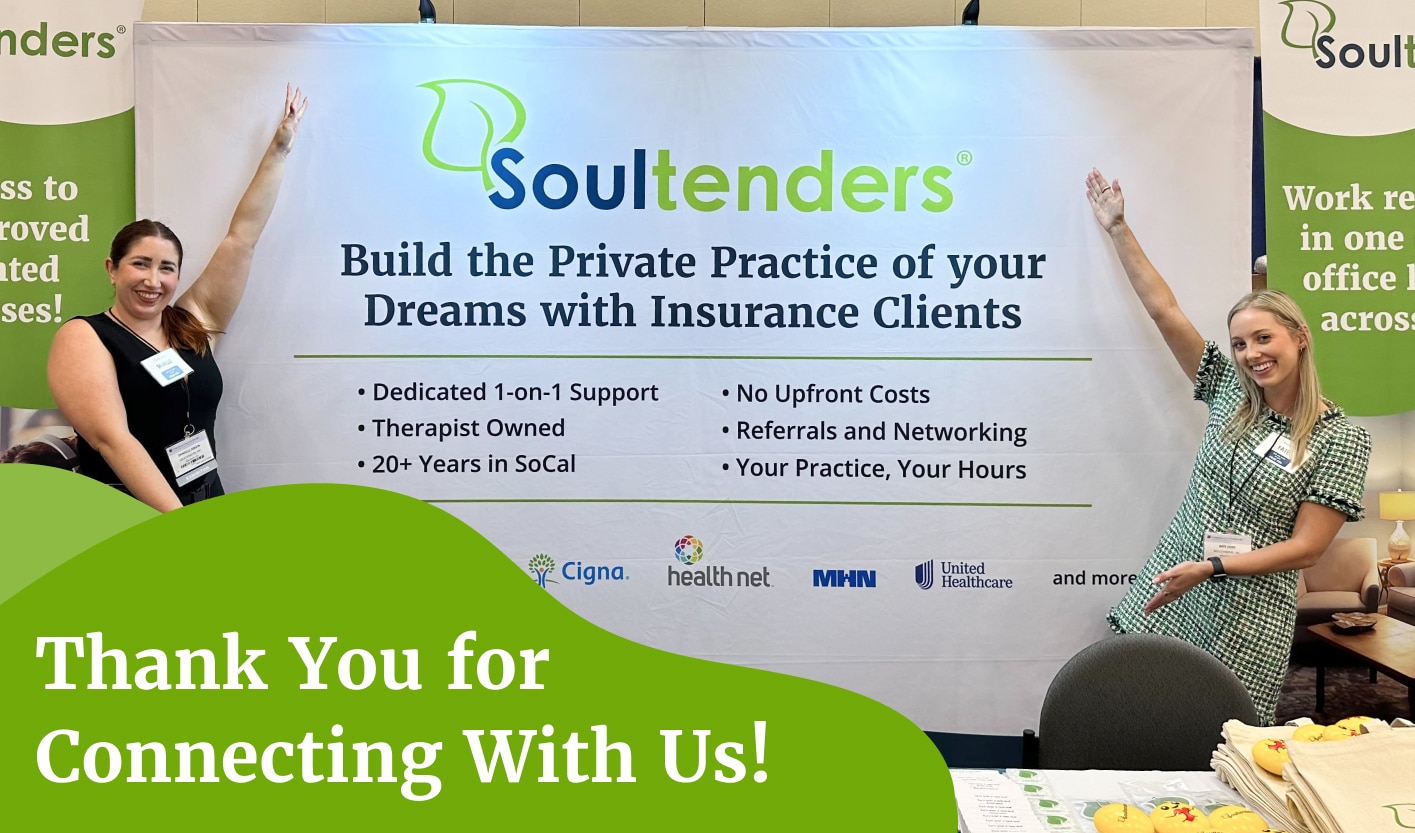Soultenders' banner with the words "Build the Private Practice of your Dreams with Insurance Clients".
