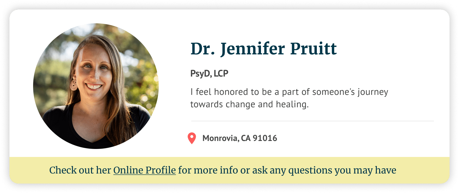 Image of Dr. Jennifer Pruitt, PsyD, Soultenders.