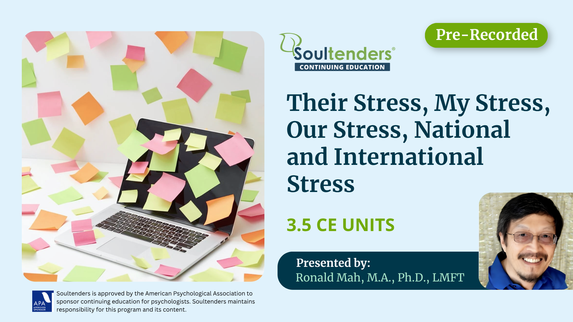 Their Stress, My Stress, Our Stress, National and International Stress!